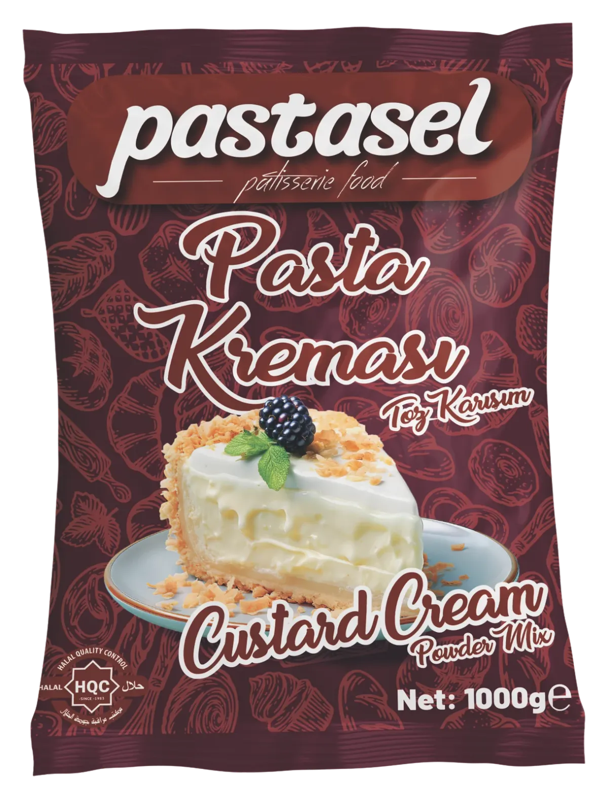 Pastasel Custard Cream, 1 kg foil pack