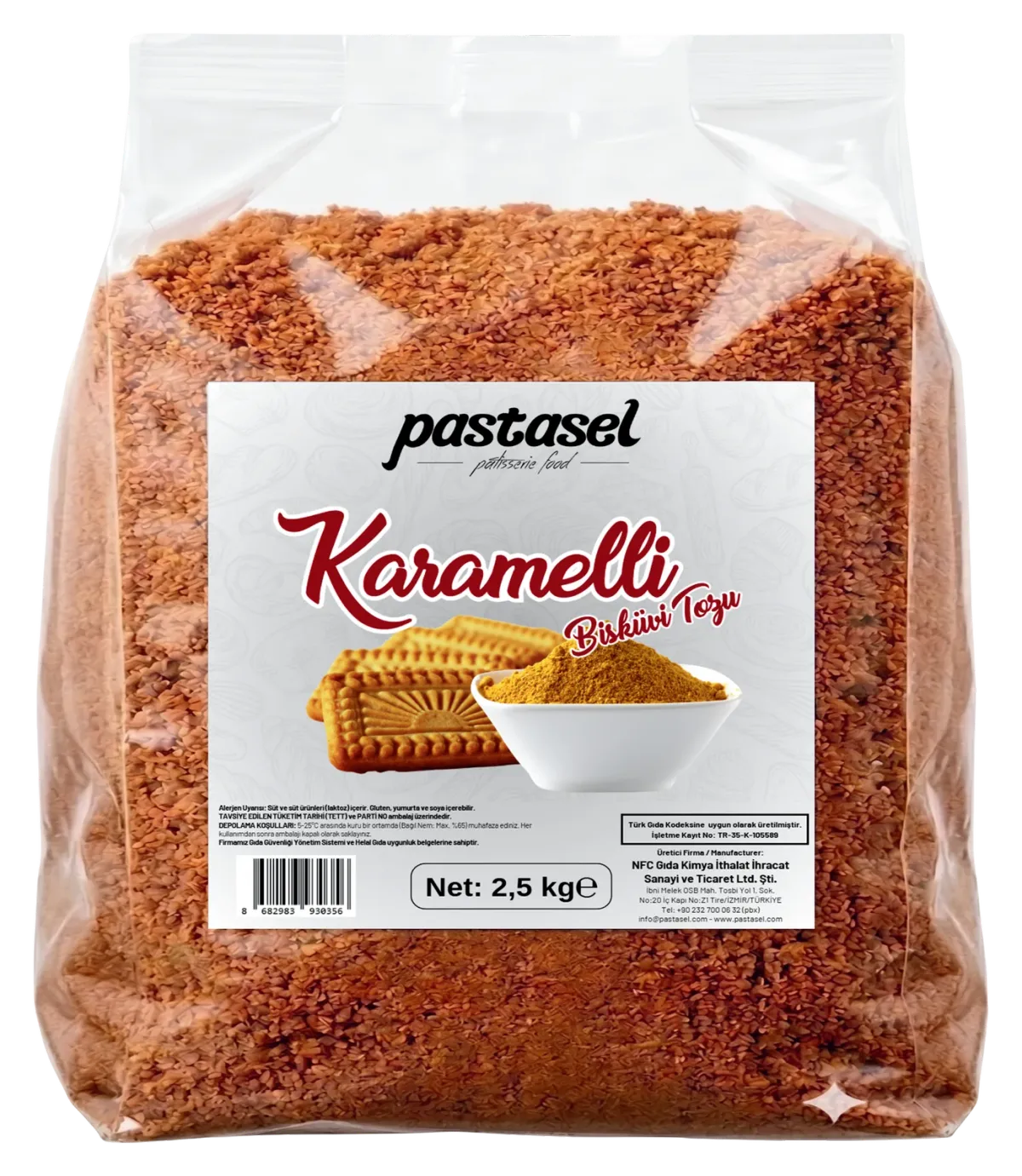 Pastasel Caramelised Biscuit Powder, 2.5 kg bag