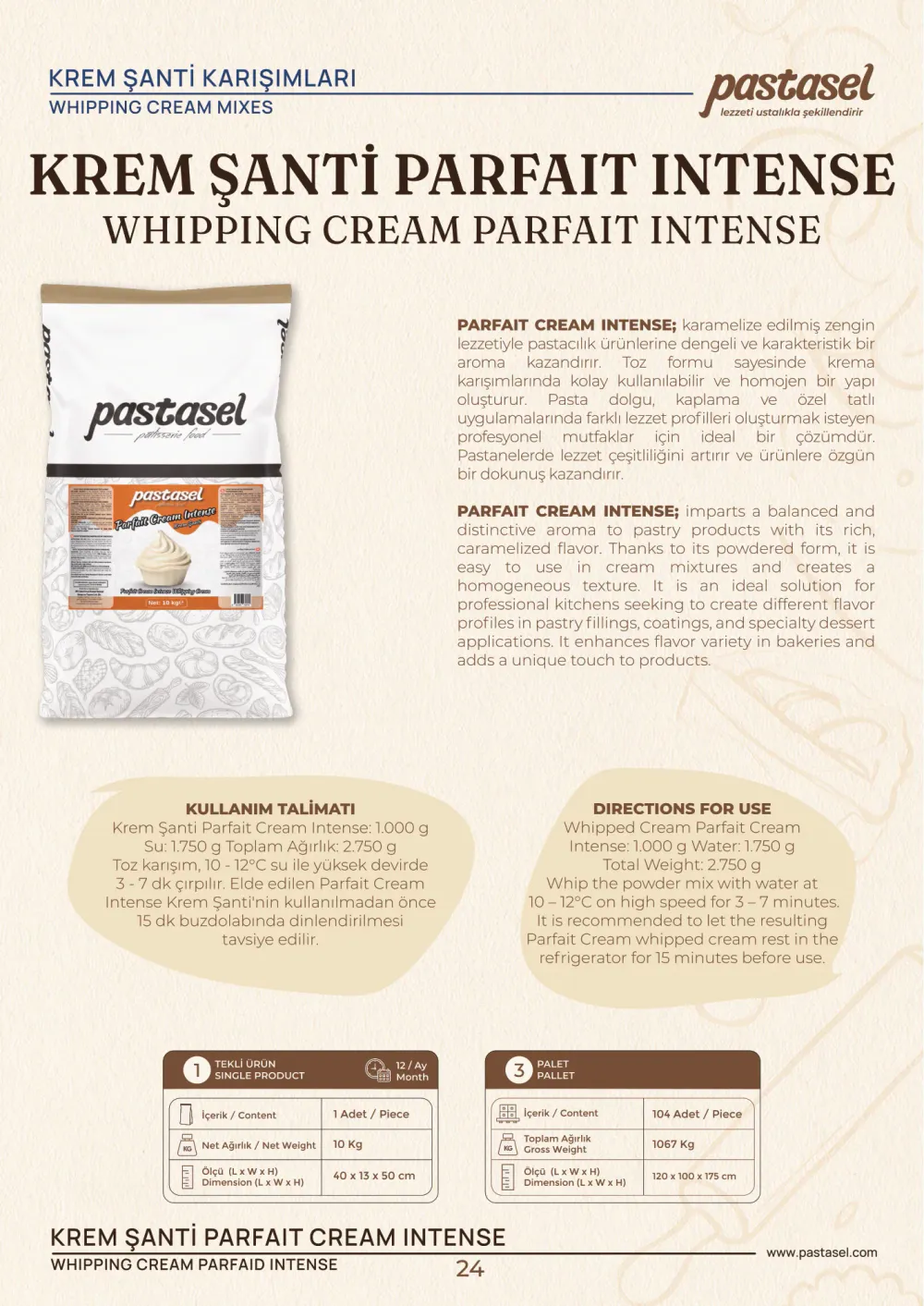 Katalog sayfa 25: Krem Şanti Parfait Intense (Krem Şanti Karışımları)