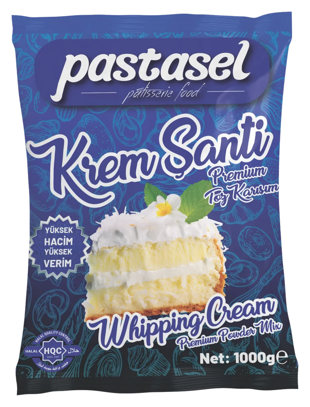 Pastasel Whipping Cream Premium, 1 kg foil pack